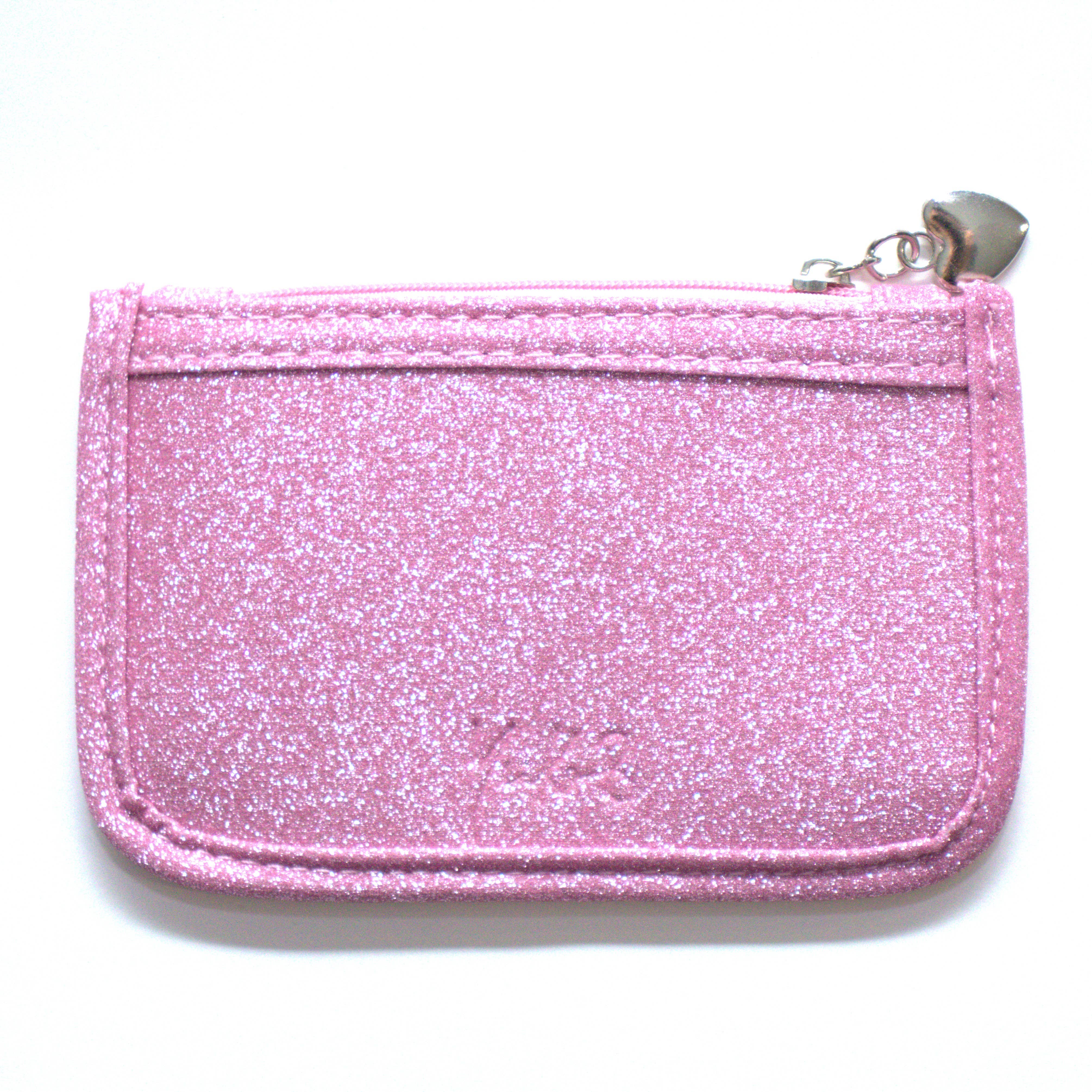 Yuko B - Wholesale Coin Purse - Women's - MOON - Glittery coin purse - Pink0