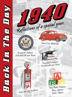 1940 Back In The Day Greeting Card / Booklet (envelope inclu for wholesale by 3 Oak Publishing / Back In The Day