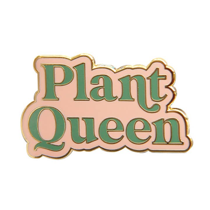 Plant Queen Enamel Pin for wholesale by Pineapple Sundays Design Studio