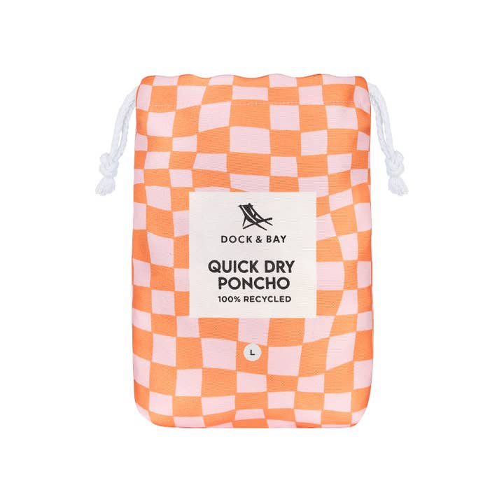 Dock & Bay UK - Wholesale Poncho - Unisex - Dock & Bay Poncho Adults - Groovy Check