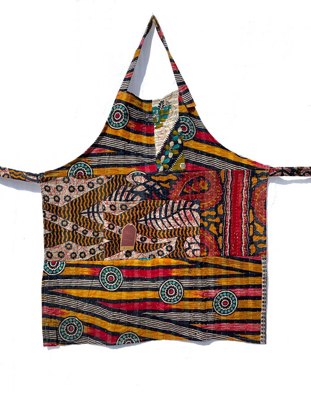 Mira Fair Trade - Wholesale Apron - Upcycled Kantha Apron (Assorted Patterns)1
