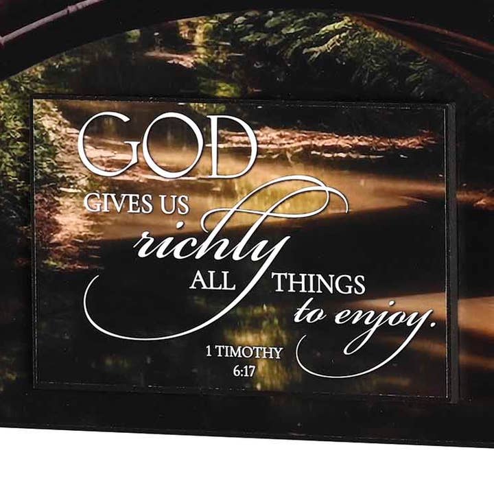 Wall Plaque Nature God Gives Richly for wholesale by Dicksons