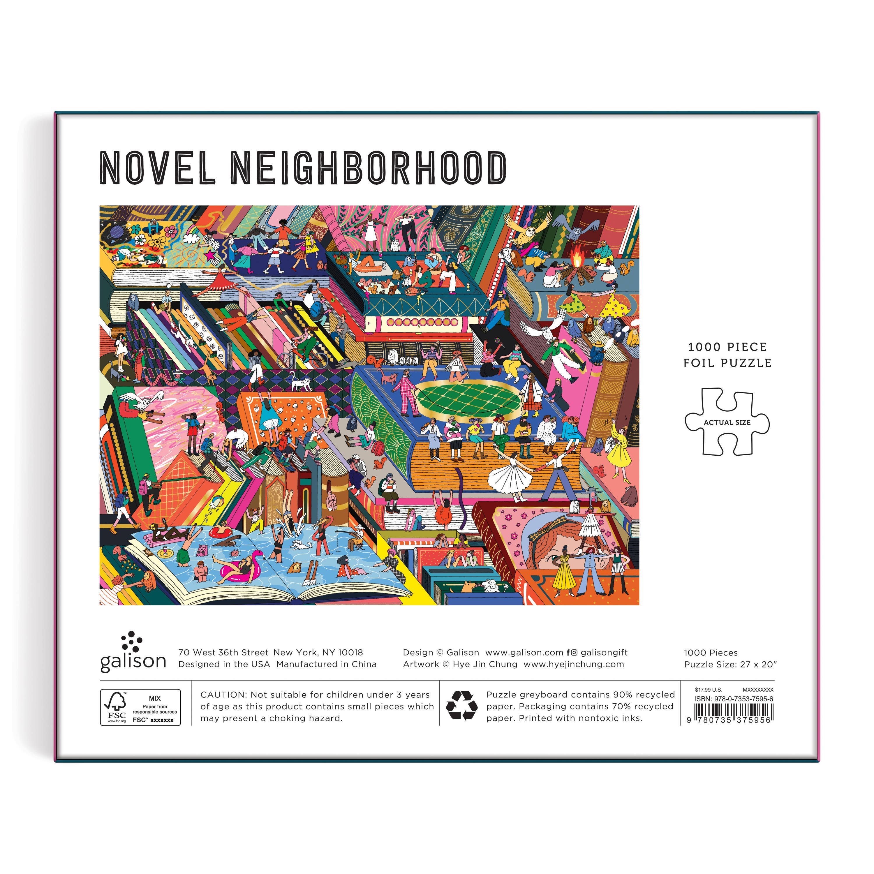 Chronicle Books - Wholesale Puzzle - Adult - Novel Neighborhood 1000 Piece Foil Puzzle3