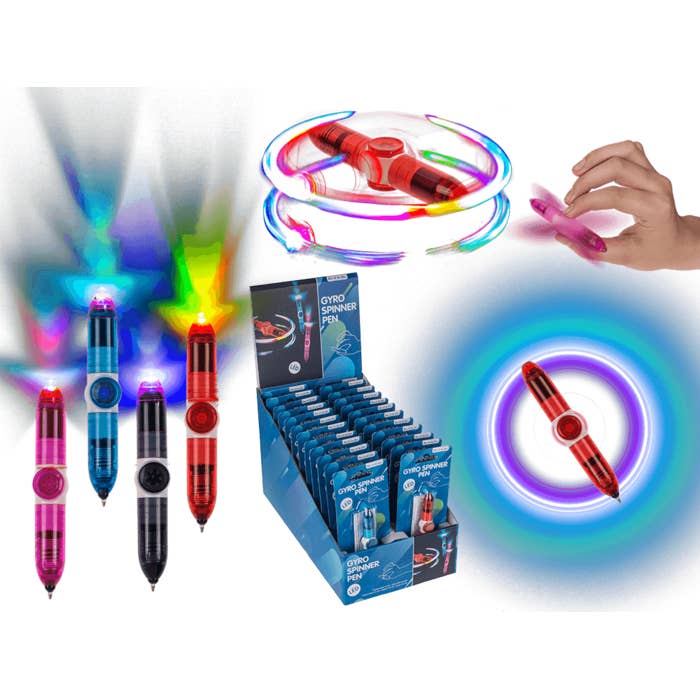 Bolígrafo, Gyro Spinner con LED, para venta al por mayor de Out of the blue KG