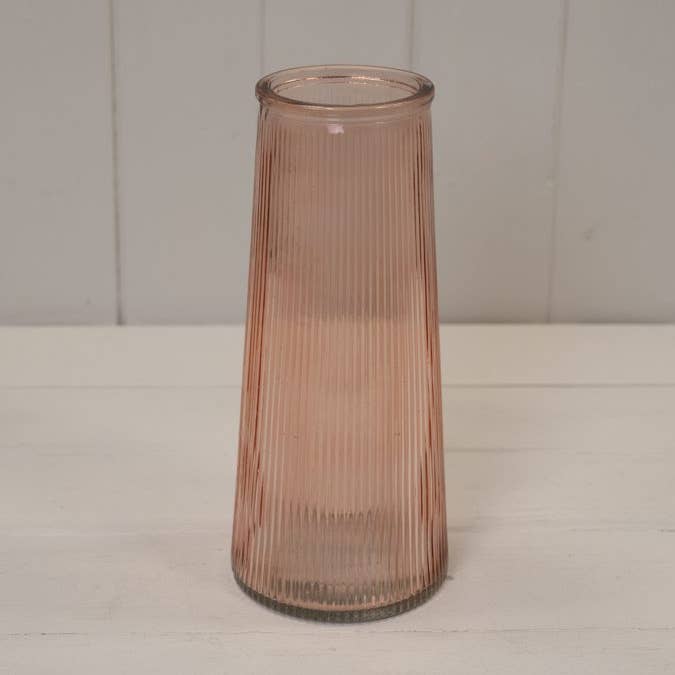 Rose Tall Ribbed Vase for wholesale by Satchville