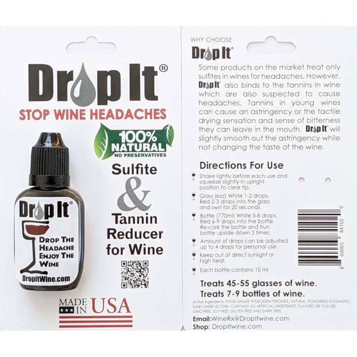 WineRX - Wholesale Retailer Display - Food & Drink - Drop It Wine Drops Hang Tab Display 12 Count