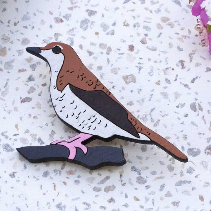 Broche de Tordo Basiano por atacado de Little Geraldine