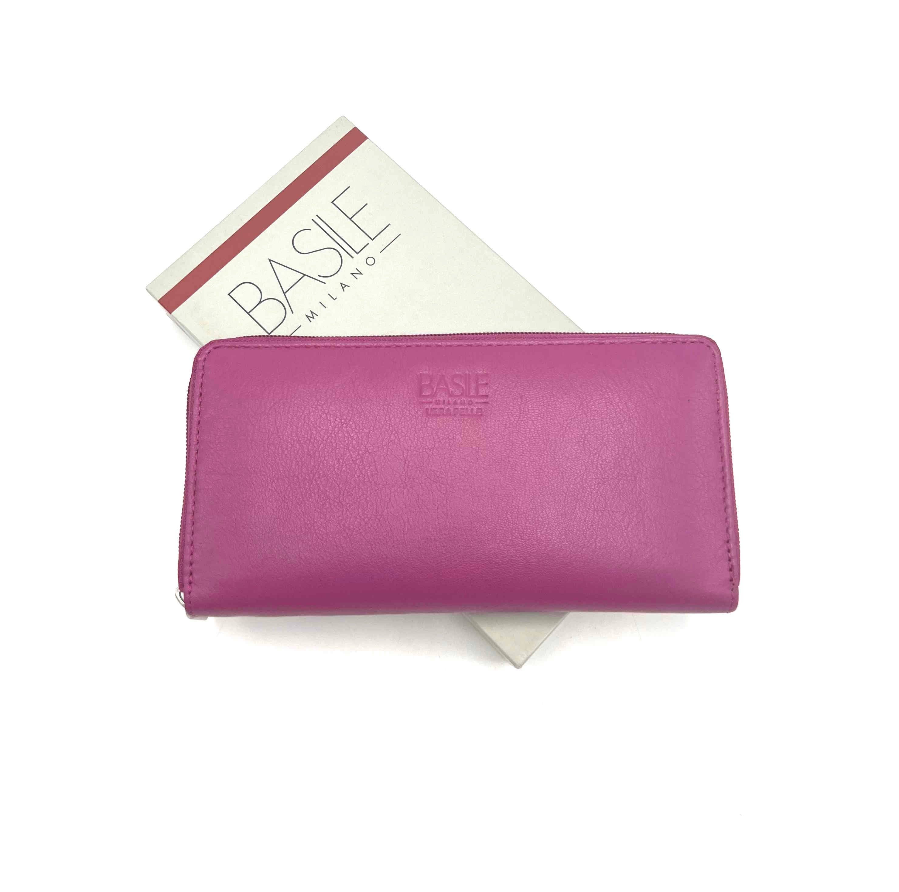 Suie Valentini srl - Wholesale Wallet - Women's - Genuine leather wallet, Brand Basile, art. PFD1GO2