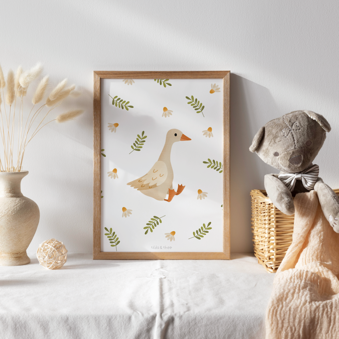 Tilda&Theo - Wholesale Poster - Poster - Goose/Duck children's picture2