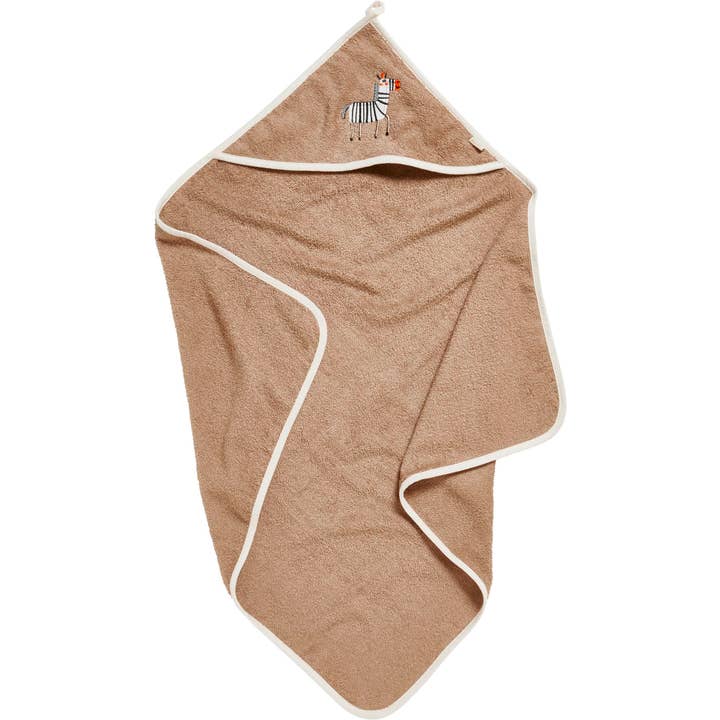 brown Terry Hooded Towel Wild Animals for wholesale on Faire
