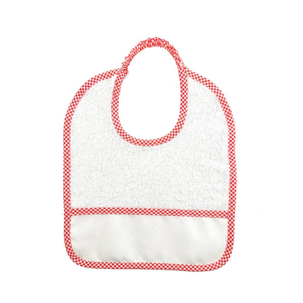 Almatex srl – Engroshandel Hagesmæk - Baby – 6 små hagesmække 24x27 med ELASTIK, tilpasset med det navn, du ønsker.13