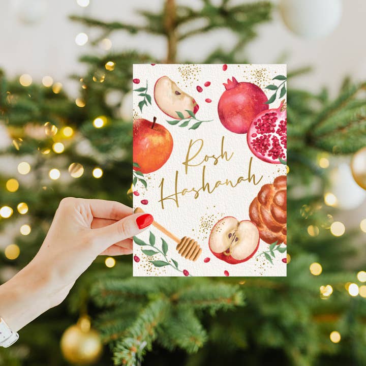 Tree-Free Greetings - Wholesale Rosh Hashanah Card - Welcome Gratitude Rosh Hashanah SKU 223206