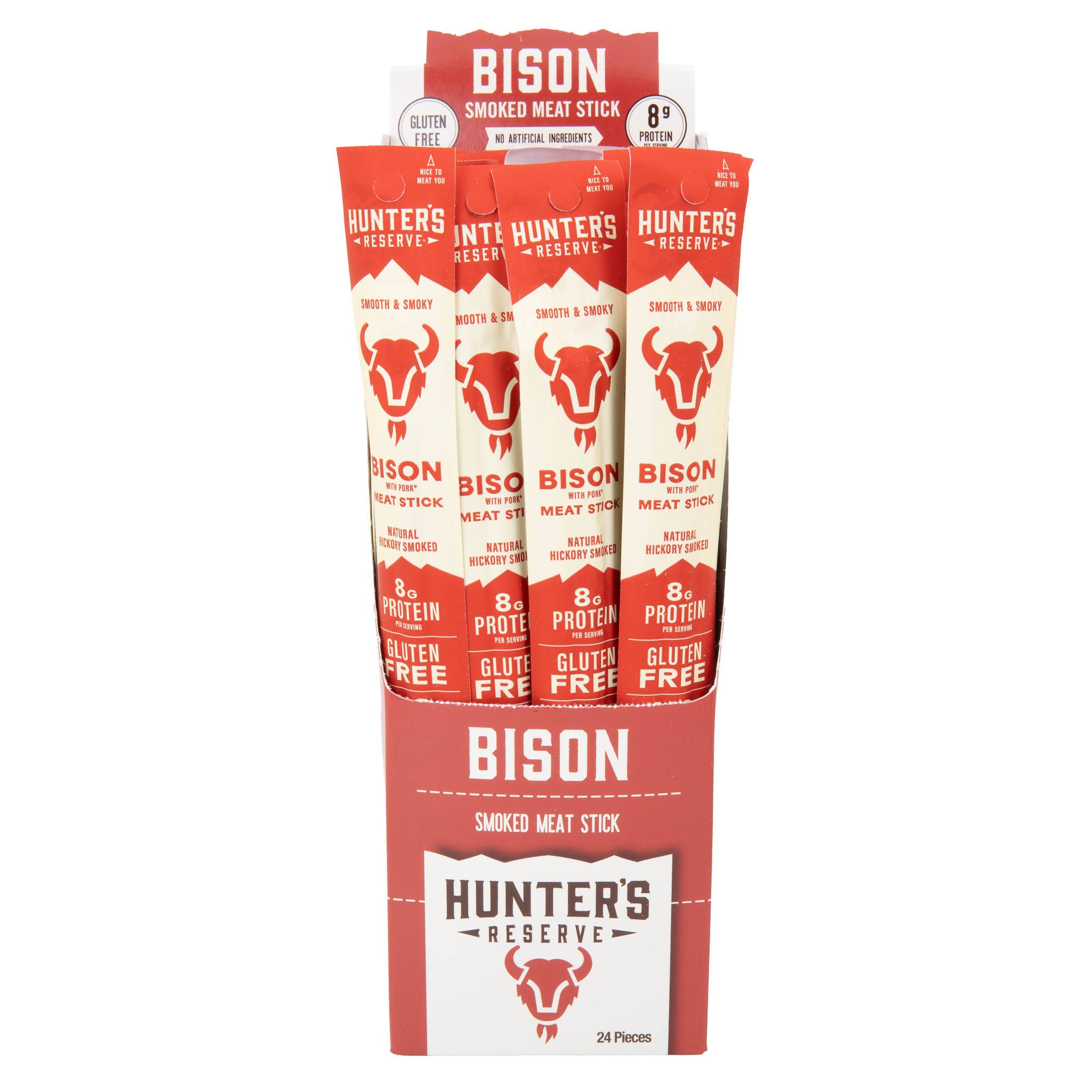 Hunter's Reserve - Wholesale Jerky - Bison Meat Sticks - 24 Pack3