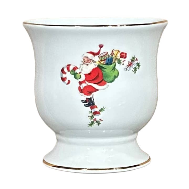 Julhelg Tomten På Polkagris Liten Cachepot för wholesale av The French Bee & Co