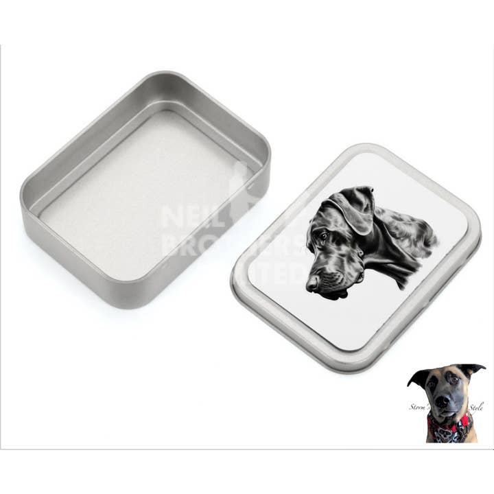 Storms Style - Wholesale Pet Treat Jar - Dog - Black and Grey Small Dog Metal Treat Tin - lots of breeds26