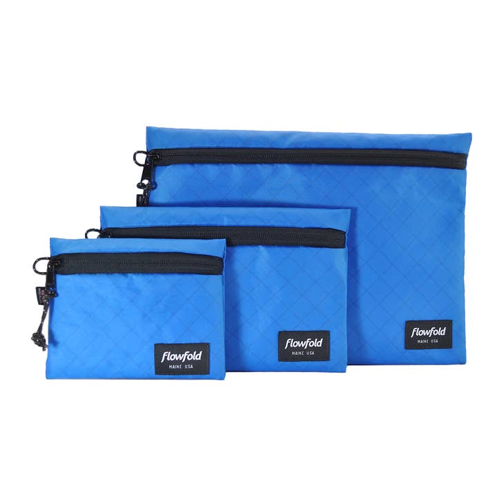 Flowfold - Vente Pochette – unisexe - Voyager Lot de 3 pochettes imperméables à fermeture éclair4