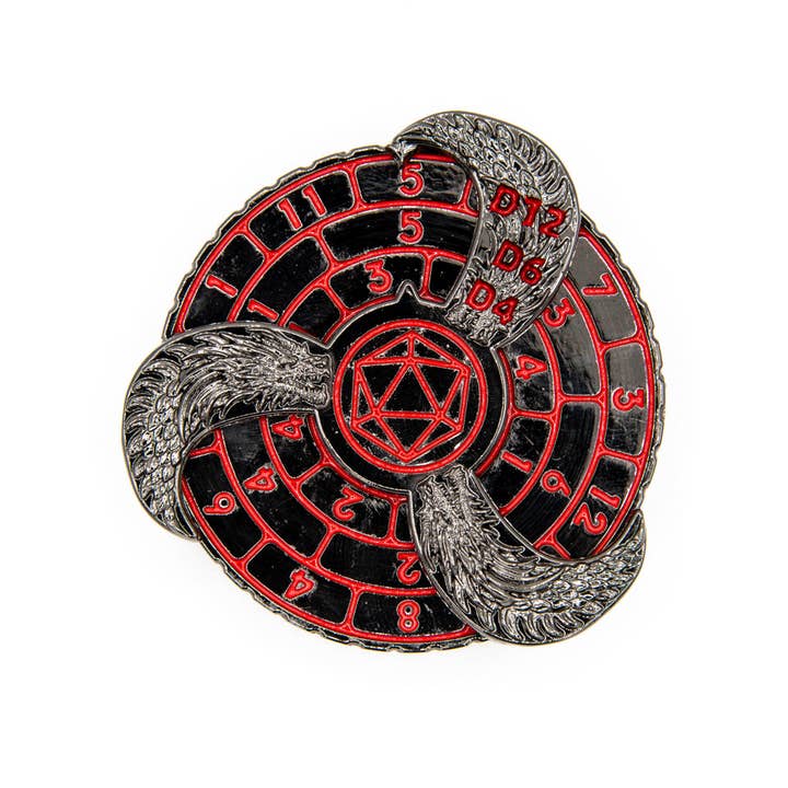 Tabletop Dominion Limited – wholesale Dice – Prophecy Wheel | Dice Spinner | Black & Red2