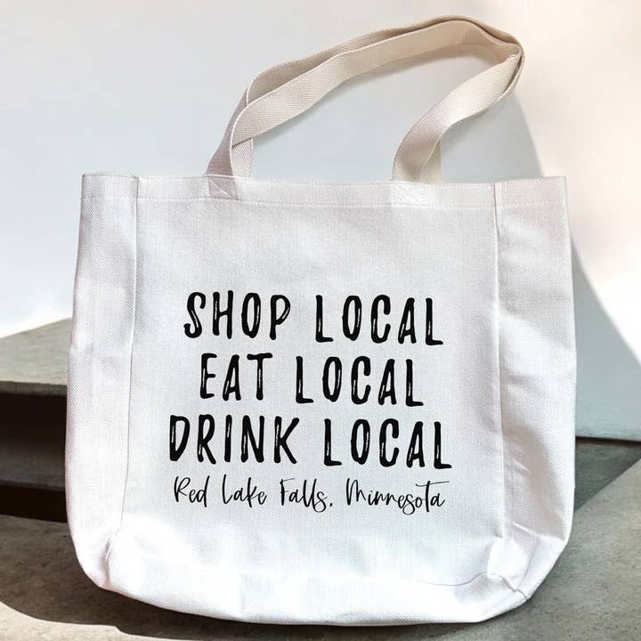 Koop Local Drink Local Canvas draagtas voor wholesale door 521handmade