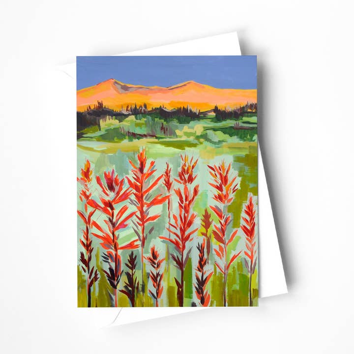 Tarjeta de felicitación Alpenglow para venta al por mayor de Kaley Alie Art