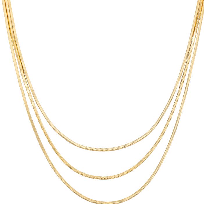 HoopLa - Wholesale Schakelketting - Trippy- 3 Tarwe Ketting Stapel- Waterdicht- 18K Goud PVD4