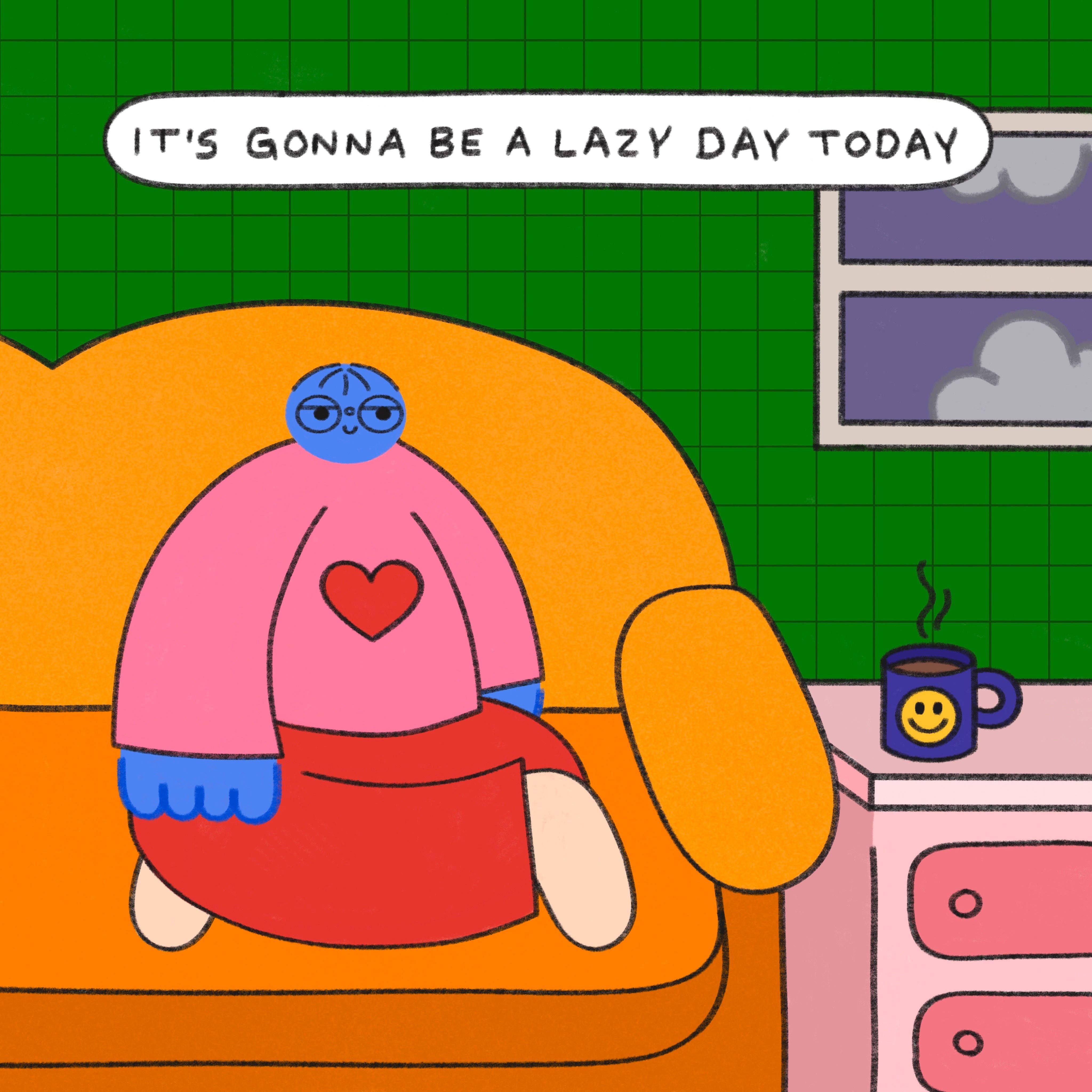 Orange Juice For Dinner – wholesale Art print – It’s Gonna Be A Lazy Day Today0