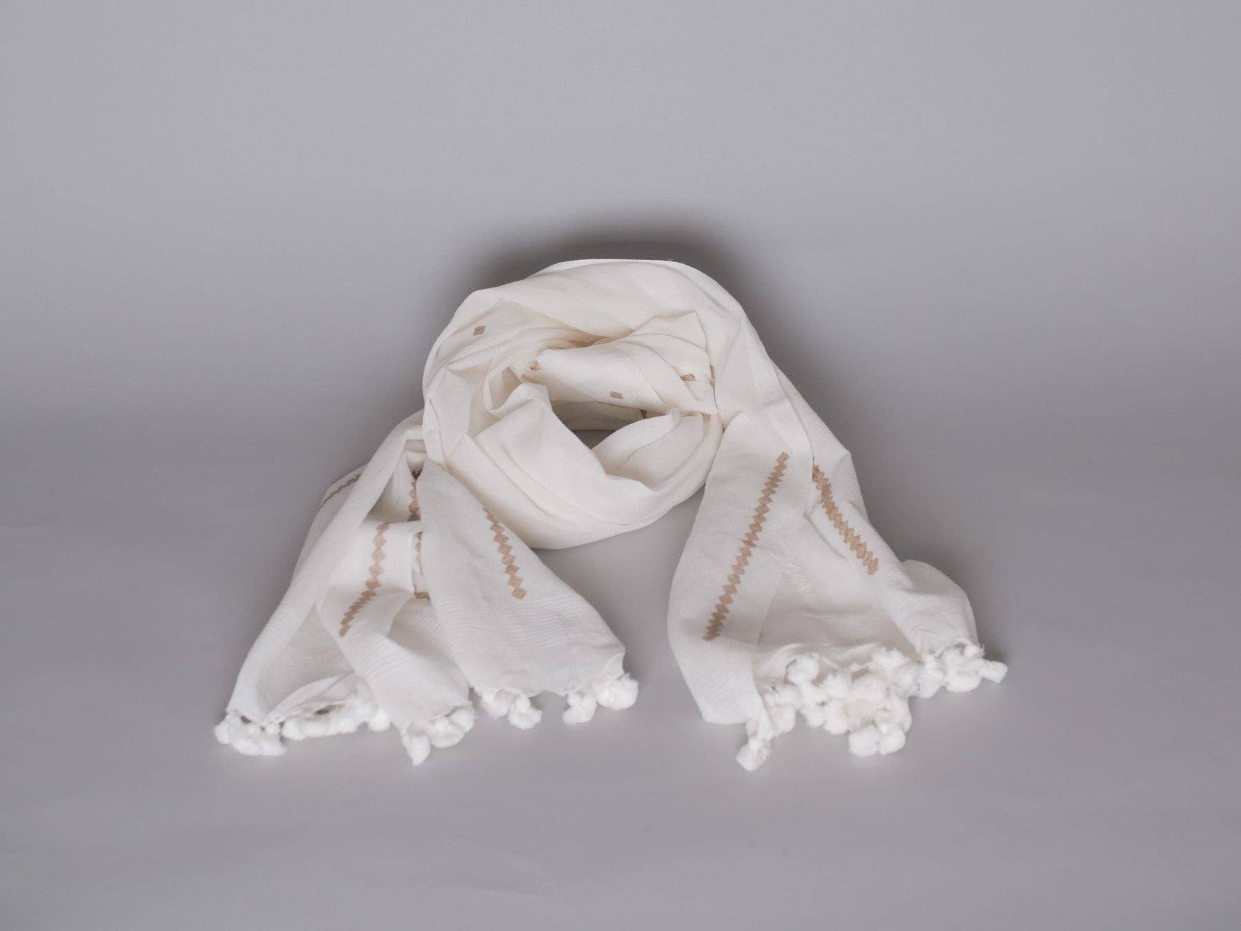 Storie – wholesale Scarf – Women's – Dupatta Shawl, White Ghicha1