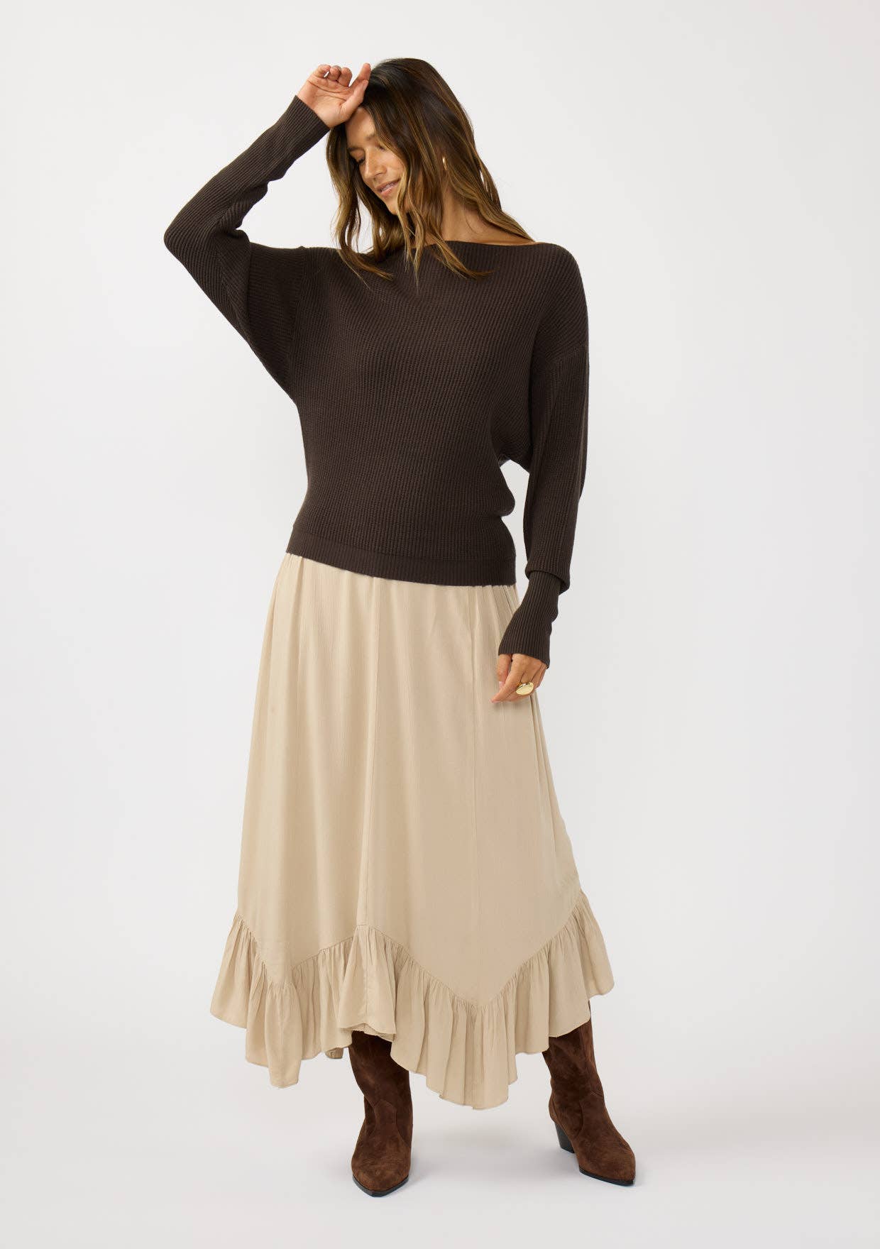 Lovestitch - Vente Pull en maille – femme - Pull en tricot gaufré à manches longues12