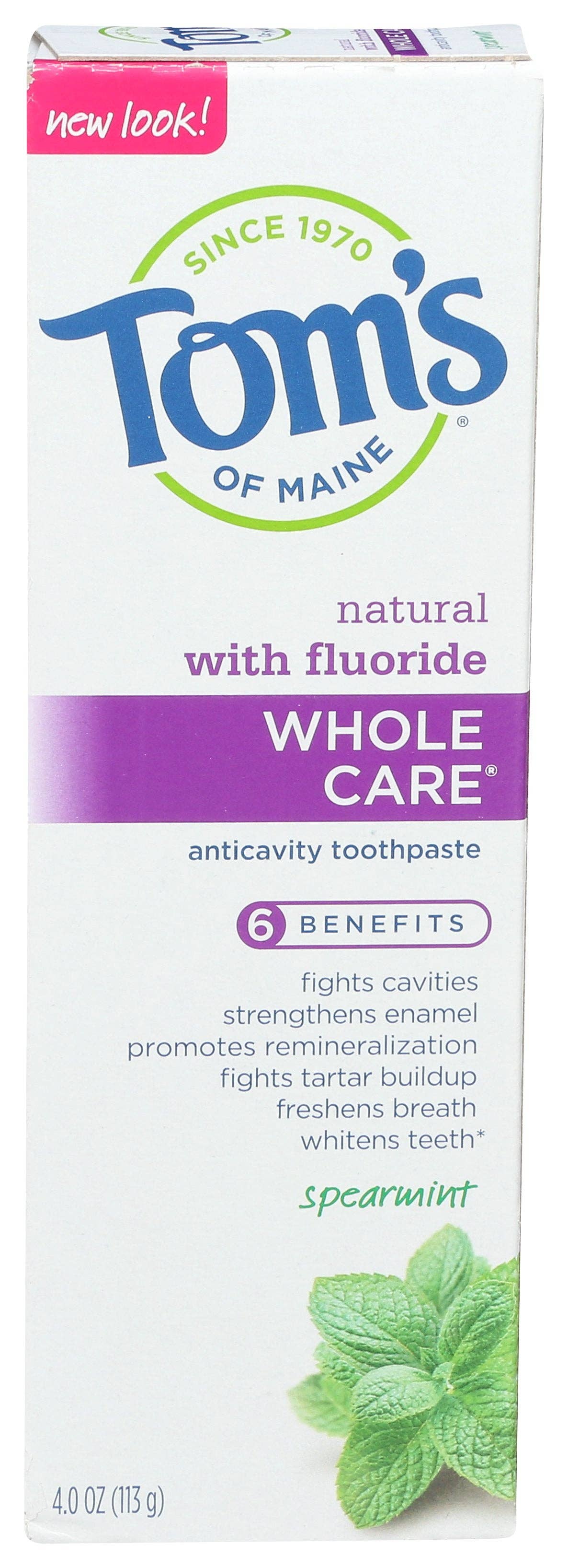 Everyday Supply Co - Wholesale Toothpaste - TOMS OF MAINE TTHPASTE WHL CARE SPRMNT