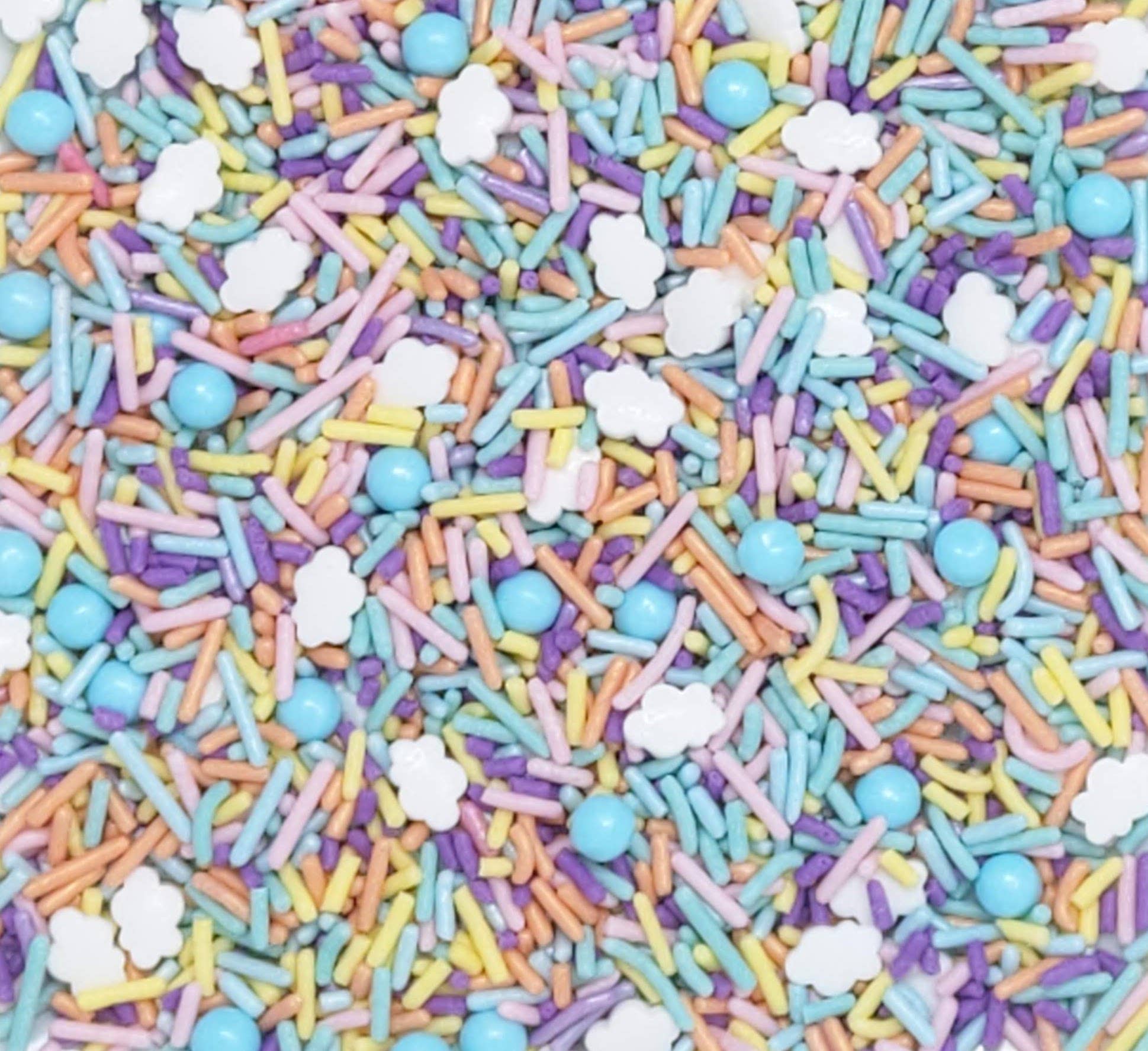 Wild Angel Treats, LLC - Wholesale Sprinkles - Pastel Rainbow Sky Sprinkle Mix (optional unicorns)0