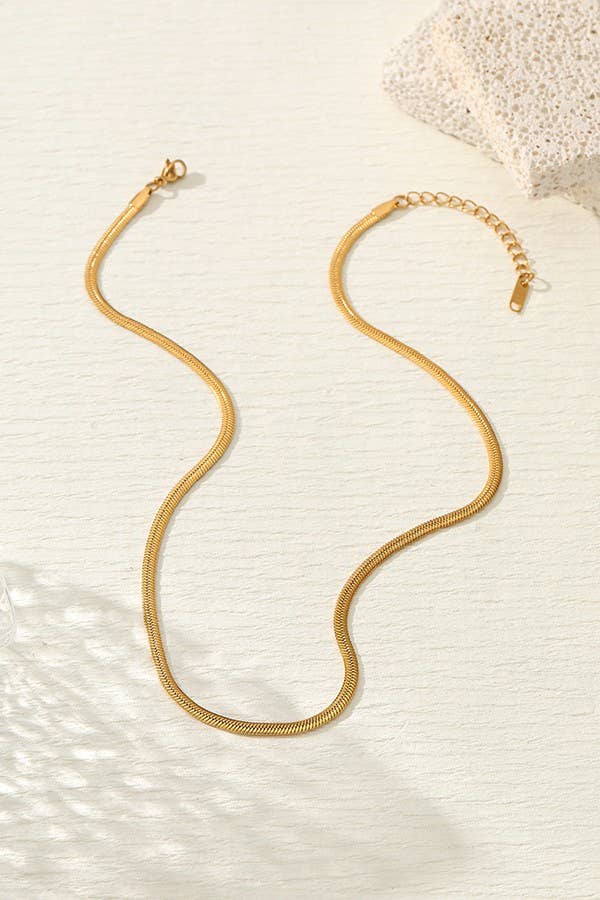 JOSSLYN by wall to wall - Wholesale Link & Chain Necklace - STAINLESS STEEL WATERPROOF TARNISH FREE NECKLACE | 40NK3189
