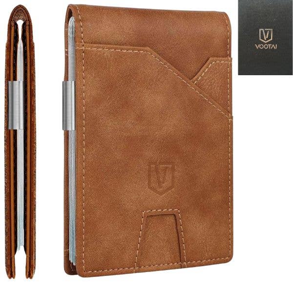 Vootai Leather Wallets - #8W4T - California Desert Light for wholesale by St. Louis Wholesale LLC