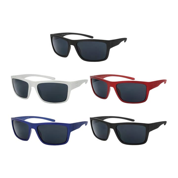 Occhiali da sole uomo Sport Style Assorted Frame Color New Stock per la vendita all'ingrosso da parte di Shark Eyes, Inc