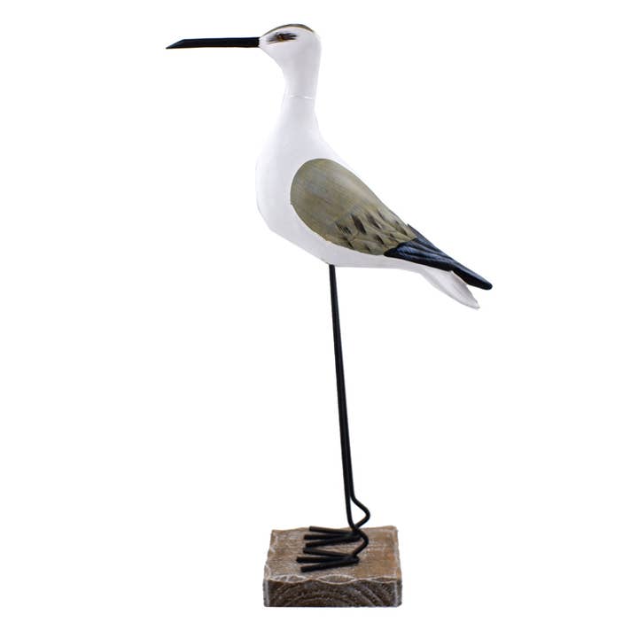 15" Sea Bird Figurine with Brown Wings for wholesale by CB Home Collection