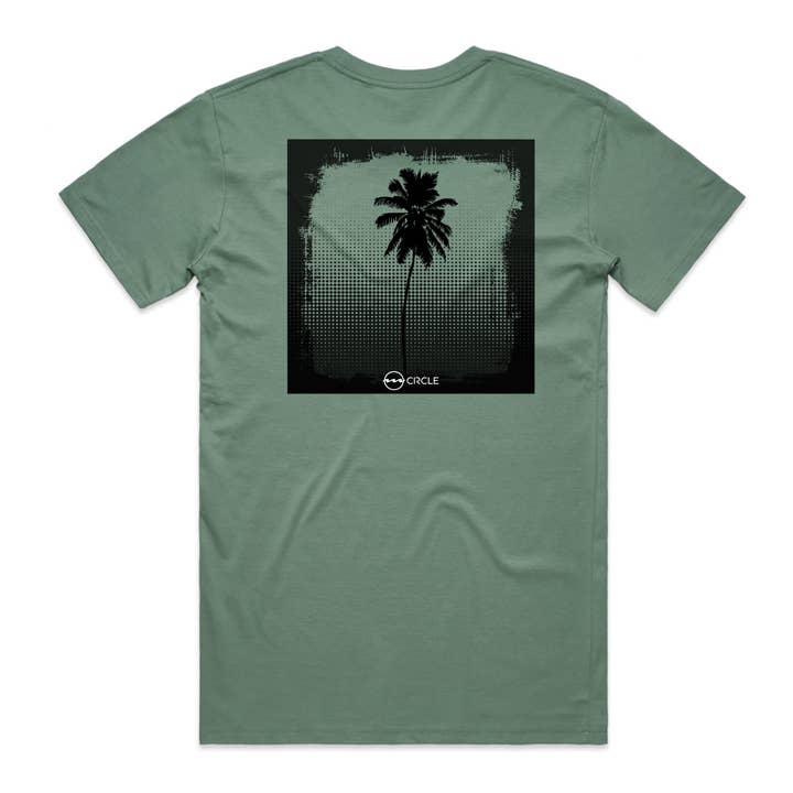 Beach palm T-shirt for wholesale by Circle Surf Co