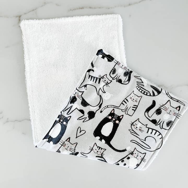 Gingerly Sewn – wholesale Burp cloth – Baby – Cat Burp Cloth, Baby Accessories, Baby Gifts, Baby Nursery