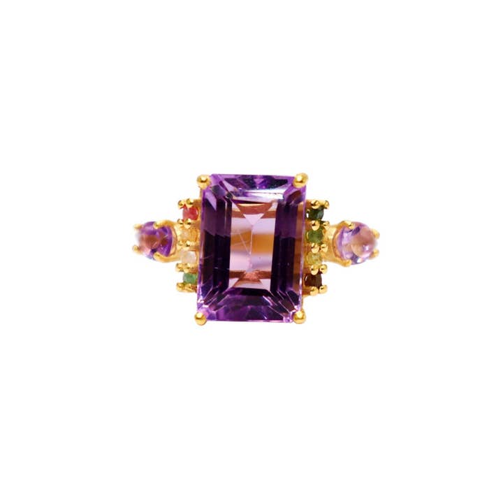 DIAPERIS - Wholesale Single Stone/Solitaire Ring - ILIOS RING - AMETHYST1