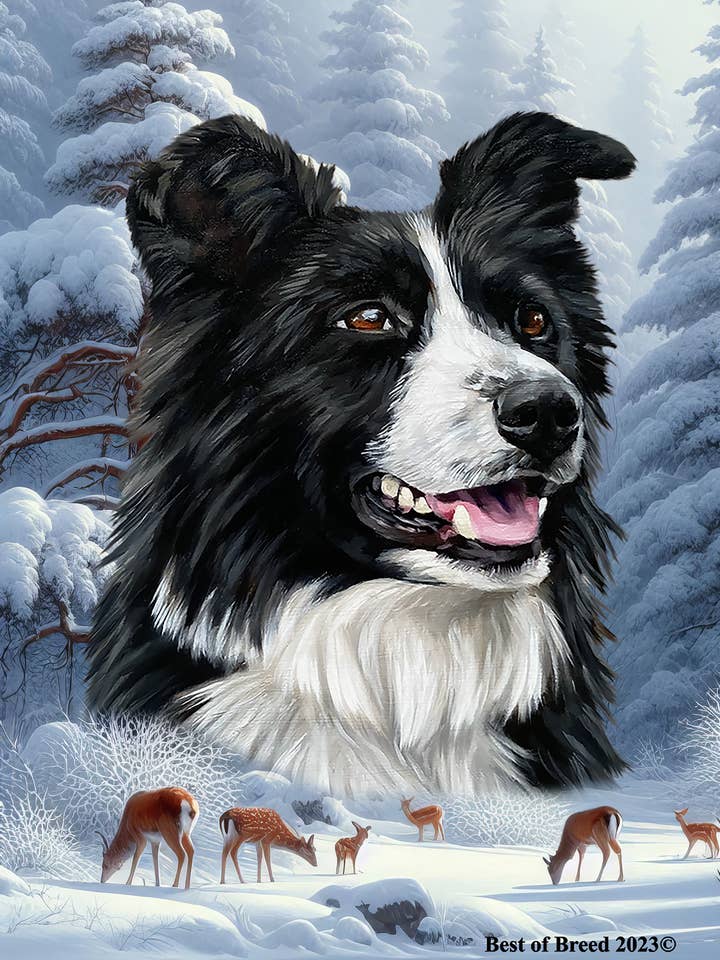 Border Collie - Drapeau Wonderland House pour la vente par Best of Breed Products