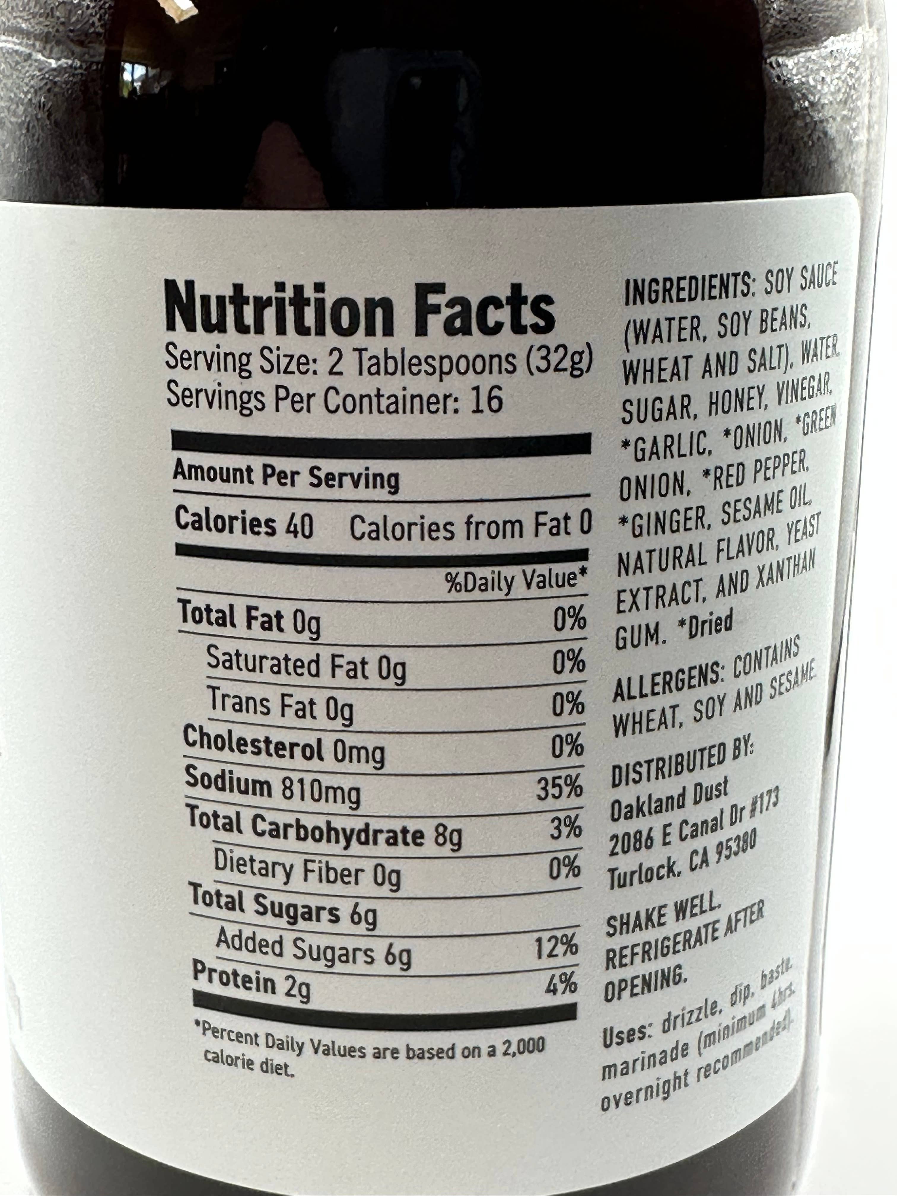 Oakland Dust - Wholesale Sauce - Bay Area Banger Asian Sauce1