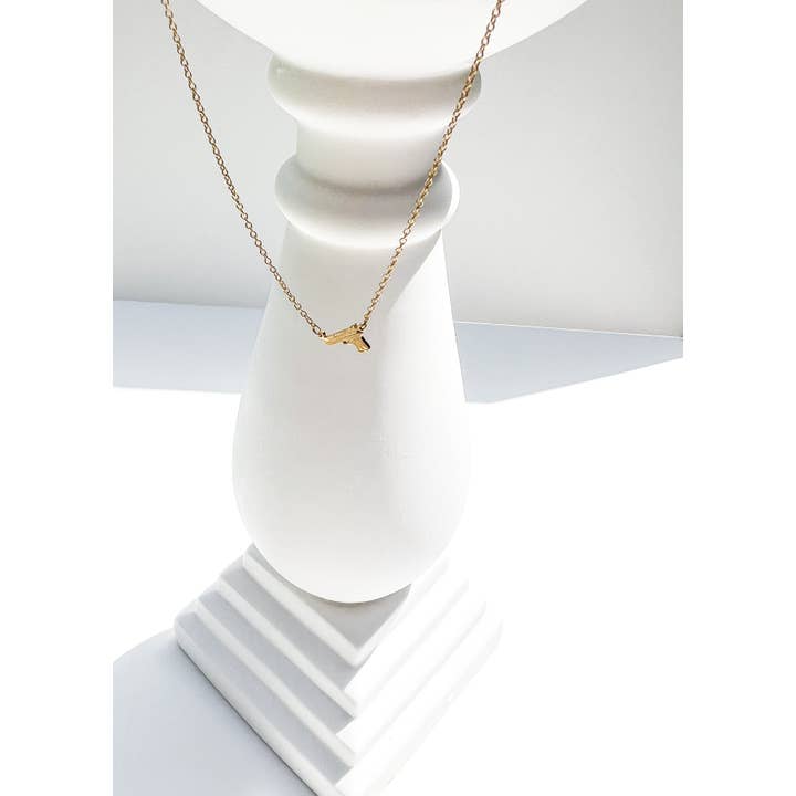 Armed In Style - Wholesale Pendant/Charm Necklace - Tiny Gun Necklace1