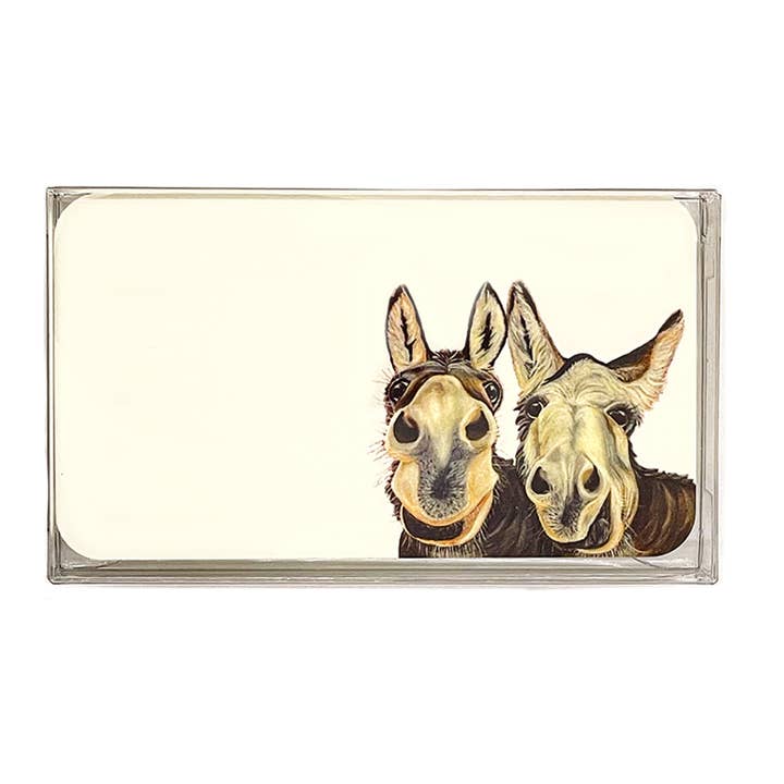 Woollybear Travels - Wholesale Stationery/Notecard Set - Pawsitive Notes- Rescued Donkeys (Lunch Box Notes)5