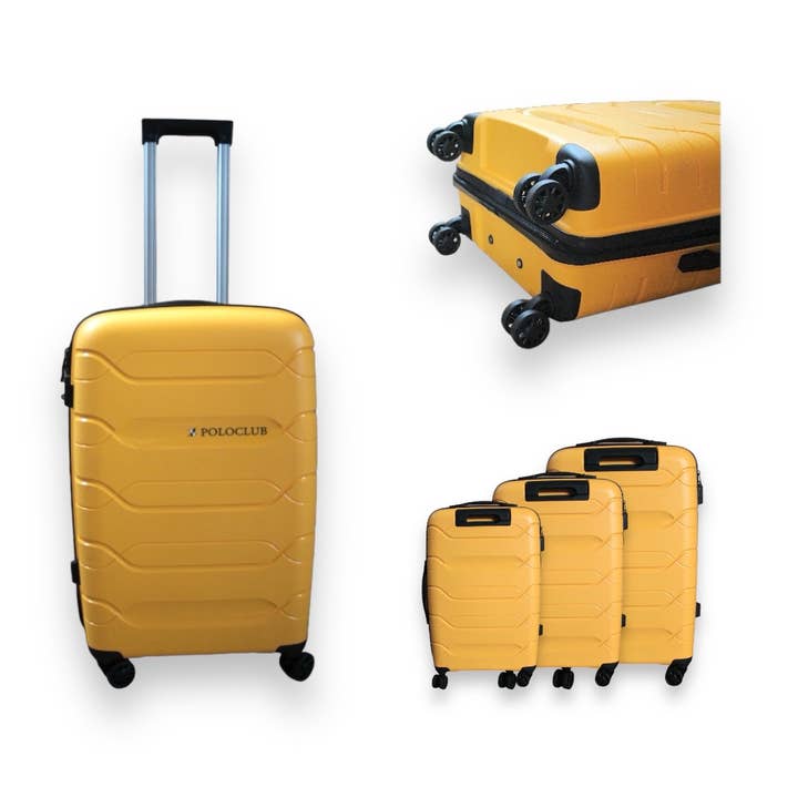 ALBAsrls - Wholesale Luggage - POLOCLUB 3-piece trolley set C5