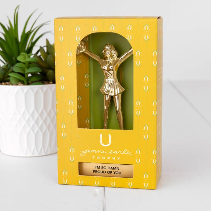 Jenni Earle - Wholesale Decorative Figurine - "SO DAMN PROUD" Trophy