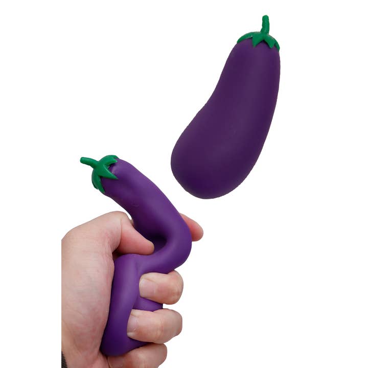 Cap Zone - Wholesale Squishy Toy - Kids & Baby - Eggplant Sand Filled Stretch Pull Soft Squishy Toy