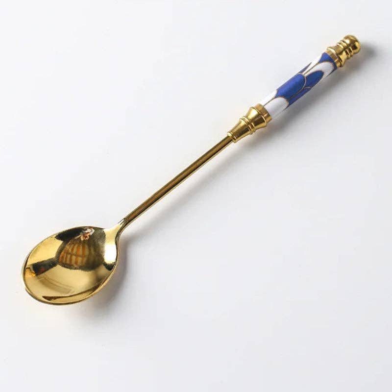 Kiyo Home - Vente Cuillères à soupe - Cuillères à dessert Côte Amalfitaine | Couverts en acier inoxydable | Ensemble de table14