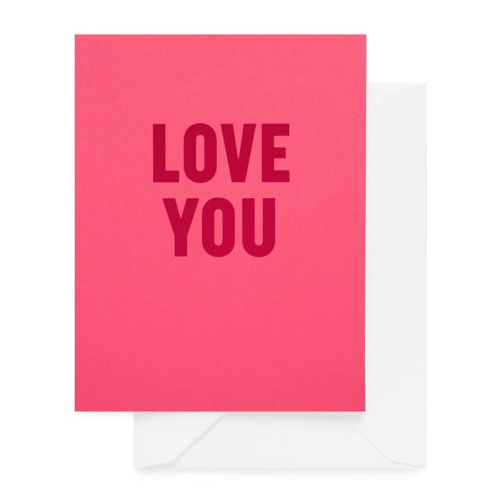 Hot Pink Love You for wholesale by Sugar Paper