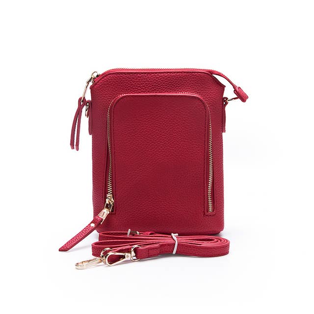 Pretty Persuasions - Wholesale Crossbody Bag - Women's - P25006 Zipper Front Small Crossbody Bag3