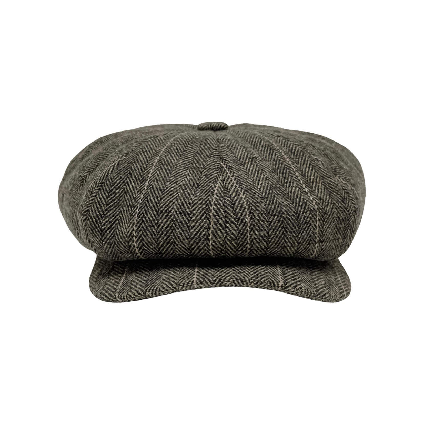 American Hat Makers - Wholesale Newsboy/Schoolboy Hat - Unisex - Wool Polyester 8 Panel Newsboy Cap- Style Argo7
