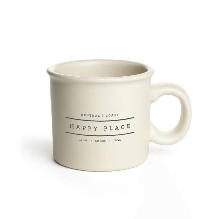 Mercantile 12 - Wholesale Coffee Mug - Custom HAPPY PLACE COLLECTION 14 Oz. Chunky Ceramic Mug
