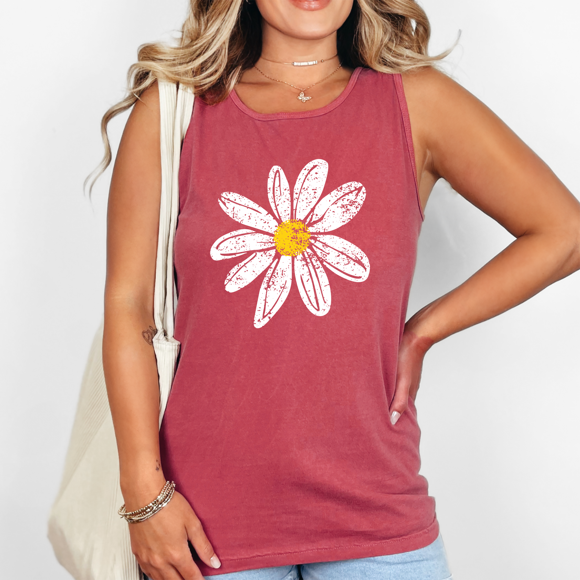 Refinery Number One LLC - Wholesale Tank Top - Women's - Vintage Retro Daisy, Gorgeous Tank Top1