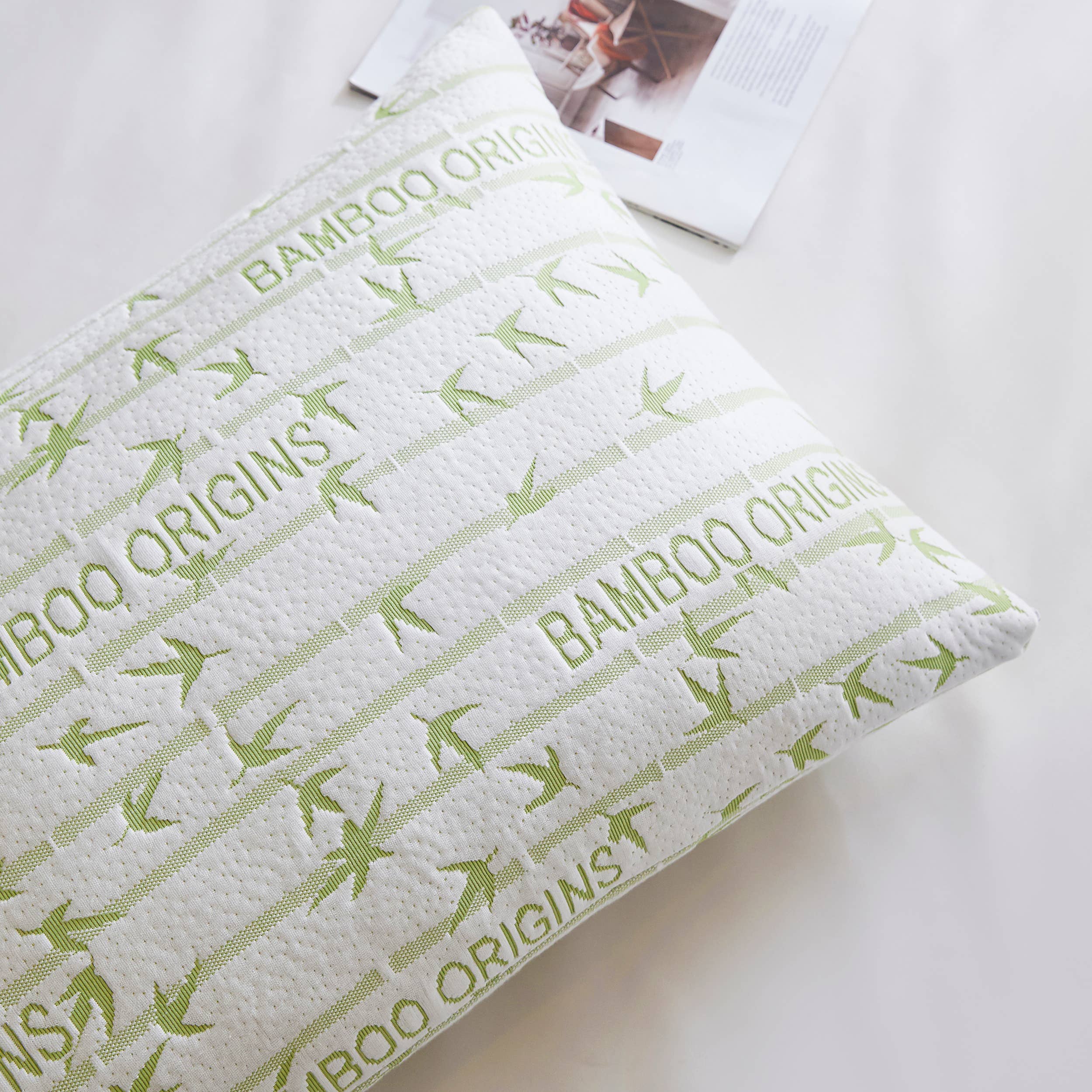 Sutton Home Fashions LLC – Engroshandel Hovedpude – Bambus oprindelse hukommelse skum lumbal støtte dronning størrelse pude4